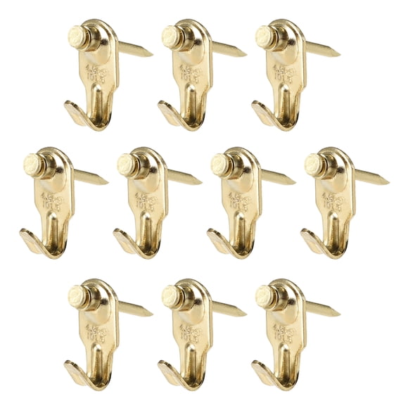 Unique Bargains Picture Hangers, Photo Frame Hanging Hooks Kit w Nails for Wall Mounting, Holds 10 lbs, 30 Pcs