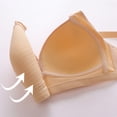 thumbnail image 4 of Bras for Women 2PCS Womans Printing Gathered Together Large Size Daily Bra Underwear No Rims, 4 of 6