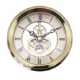 thumbnail image 2 of 4" Dial Round Clock Insert ,Repair Accessories , Rim ,Roman Numeral , Clock Mechanism, DIY Retro Style Silent Gallbladder for School 10, 2 of 7