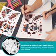 thumbnail image 4 of 4 Sheets Insect Growth Cycle Stencil Plastic Painting Drawing Stencil for Kids, 4 of 8