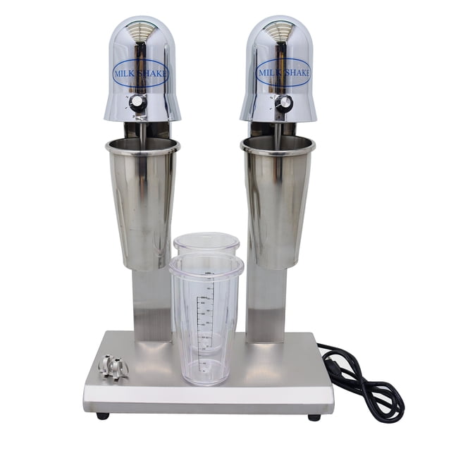 Electric Milkshake Maker Dual Head Smoothie Drink Mixer Machine with 4 Cups