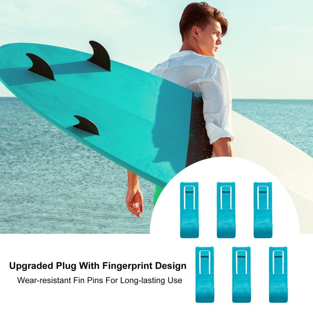 LJNYFDC Accessoires de Planche de Surf Palmes de Planche de Surf Résistantes à l'Usure Taille Mini Installation Simple Longboard Paddleboard Palmes Centrales Accessoires 6 Pcs