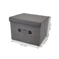 thumbnail image 2 of ITY International - Foldable Storage Box, 14.6"x11.8"x10.6", Grey, 2 of 7