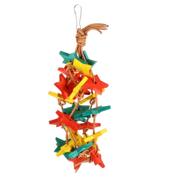 Bird Chewing Toy for Pet Use Assorted Color Synthetic Material Perfect for Claw Grinding and Exploring 1Pc