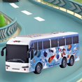 thumbnail image 4 of karymi Four Way LED Simulation Bus Children's Travel Bus Remote Control Bus Toy Car Model Toy Kids Christmas Gifts, 4 of 6