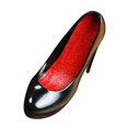 thumbnail image 4 of KLKCMS 1/6 Scale Figure Pointed Toe Pumps Shoes Cosplay Retro Miniature Soldier Costume Black A, 4 of 9
