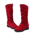 thumbnail image 4 of Bottes Mi-Mollet Élégantes pour Femmes - Design Classique Doux et Chaud pour l'Hiver et l'Automne, Talon Bas, Ajustement Confortable pour le Quotidien, 4 of 7