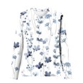 thumbnail image 4 of CEHVOM Blouse Mode Femme Ample Manches Longues Col Rond T-Shirt Imprimé Noël Liquidation, 4 of 4