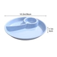 thumbnail image 3 of Aodebiao Portion Control Plate for Balanced Eating, Unbreakable Divided Plates,3 Compartment Plates, Reusable Plastic Plates, BPA Free for Adults, 3 of 7