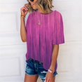thumbnail image 4 of Wolfast T-Shirts pour Femmes Mode T-Shirt Imprimé Manches Courtes Blouse Col Rond Hauts Décontractés Manches Courtes Blouses pour Femmes, 4 of 9