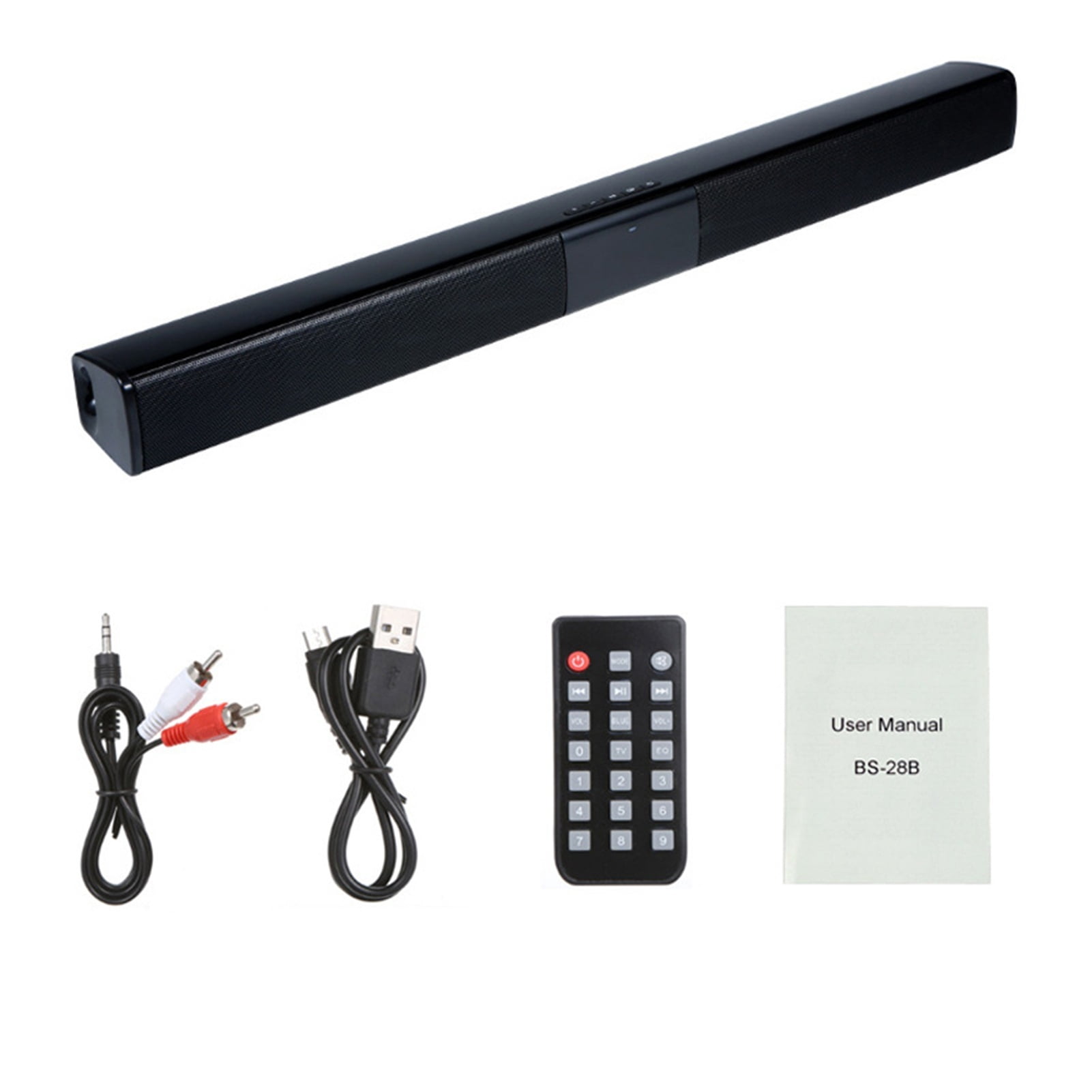 20W Soundbar Portable Column Wireless Bluetooth Speaker Powerful 3D Music Sound Bar Home Theater Aux 3.5mm For TV PC ,High Sound