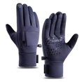 thumbnail image 1 of Men's Winter Thermal Gloves with Touchscreen Compatibility, Windproof Warm No Slip Grip for Outdoor Riding, Cycling, Skiing, Hiking, Work, and Cold Weather Activities Blue M, 1 of 3
