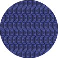 thumbnail image 1 of Ahgly Company Tapis d'Intérieur Rond Lavable en Machine Bleu Royal Transitionnel, 5 Pieds Rond, 1 of 7