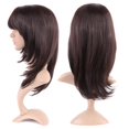thumbnail image 2 of MesaSe Longue Perruque Synthétique Bouclée avec Franges Cheveux Courts Perruques Résistantes à la Chaleur Pleine Perruque Pleine Tête pour les Femmes Blondes, 2 of 4