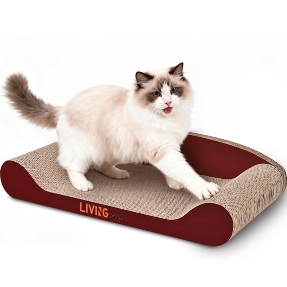 Lit Grattoir pour Chat de 24 Pouces, Canapé-Lit Lounge avec Planche à Gratter pour Chats d'Intérieur, Protège-Meubles
