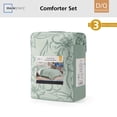 thumbnail image 3 of Mainstays Queen Comforter Set, Soft Lightweight & All Season, 3-Piece, Blue Floral, 3 of 12