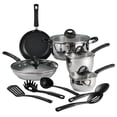 thumbnail image 1 of Tramontina Everyday 14 Pc Stainless Steel Tri-Ply Base Cookware Set, 1 of 9