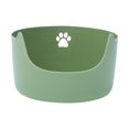 thumbnail image 3 of itter Box Open Top Pet Litter Tray Deep Loo Kitty Litter Pan Portable Large L, 3 of 8