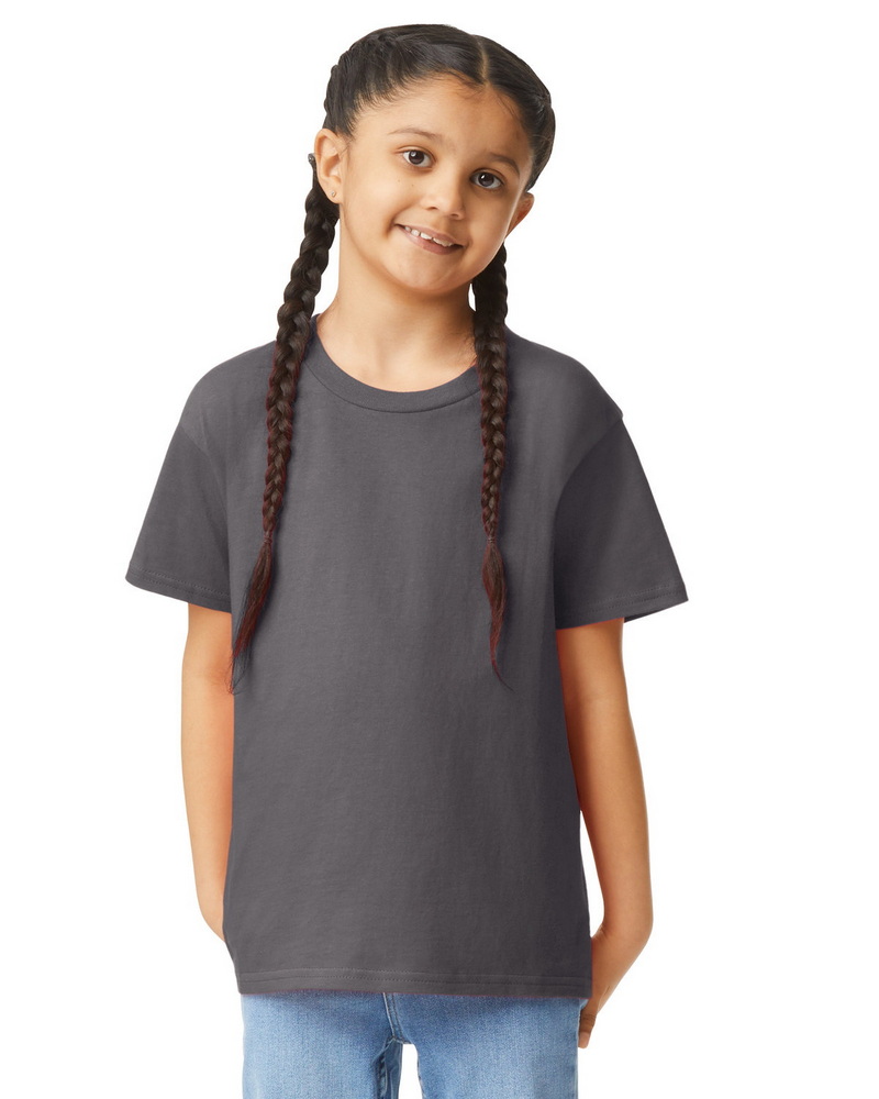 Gildan G640B Jeunesse Softstyle T-Shirt-Charcoal-TP