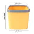 thumbnail image 3 of Desktop Trash Can, Small Wastebasket for Office Desk, Home Living Room, Car, Restaurant, Compact Storage Bin, Plastic Construction, Anti-Slip Base, 3 of 9