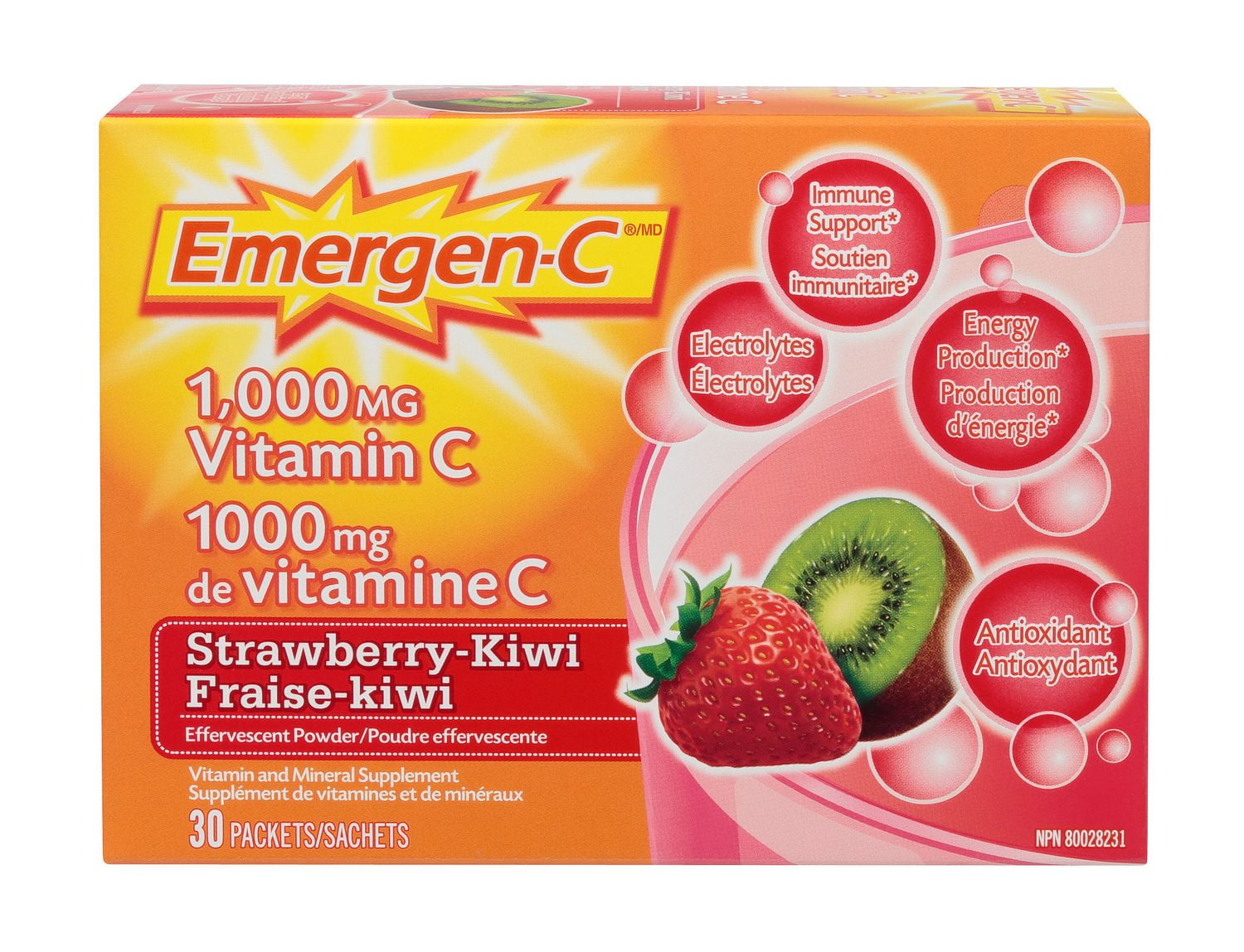 Emergen-C Strawberry Kiwi 30s