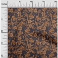 thumbnail image 2 of oneOone Rayon Rust Brown Fabric Asian Floral Sewing Material Print Fabric By The Yard 56 Inch Wide, 2 of 4