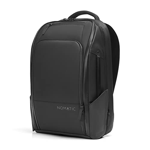 NOMATIC Sac de Voyage - Sac pour Ordinateur Portable 14L Résistant à l'Eau - Sac à Dos Noir Extensible Prêt à la TSA