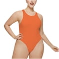 thumbnail image 1 of Yuyuzo Bodysuits for Women Belly Control Sleeveless Racerback Tank Top 1 Piece Crew Neck Rompers, 1 of 4