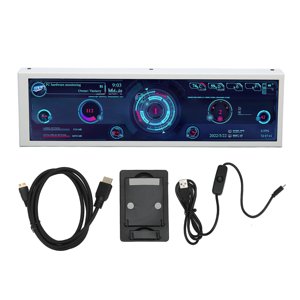 PC CPU Moniteur de données 8.8 1 cm IPS Ordinateur Temp Monitor Fonctions multiples Arrêt automatique pour le châssis