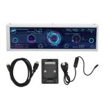 PC CPU Data Monitor, 8.8 Inch IPS Computer Temp Monitor Multi Function Auto Off For Chassis
