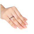 thumbnail image 3 of Bague en Croix de Diamant Noir en Argent Sterling, 3 of 4