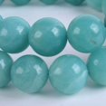 thumbnail image 2 of Angelstones Bracelet Extensible Unisexe en Perles Rondes de 10 mm avec Pierre Précieuse d'Amazonite Bleue Naturelle 7 Pouces, 2 of 2