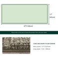 thumbnail image 3 of CHUN YI Anti-slip Bathroom Mat Absorbent Plush Polyester, 17"x47", Light Gray, 3 of 6