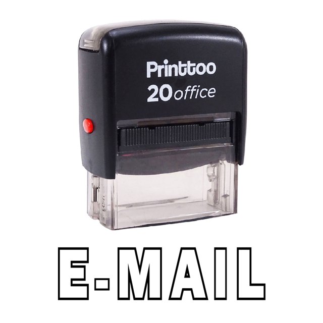 Printtoo Rubber Stamp Office Stationary E-MAIL Self Inking Stamp-Black