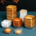 thumbnail image 4 of 100Pcs Various Sizes Food Grade Moon Cake Trays Waterproof Thick Mooncake Packaging Box Container Holder Bakery Supplies Golden XL, 4 of 13