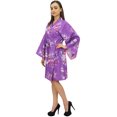 thumbnail image 4 of Bimba Kimono Court à Imprimé Floral pour Femme, Robe de Mariée, Couvre-Maillot, Wrap-30, 4 of 5