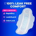 thumbnail image 4 of Always Ultra Thin Feminine Pads with Wings for Women, Size 2, Long Super Absorbency, Unscented, 32 Count, 4 of 13