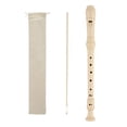 thumbnail image 1 of Flûte à Bec Soprano Blockflöte avec Sac de Rangement, Flûte à Bec en Plastique Style Allemand Touche C de Doigt Baroque, Instrument Flûte à Bec pour Adultes Débutants, 1 of 9