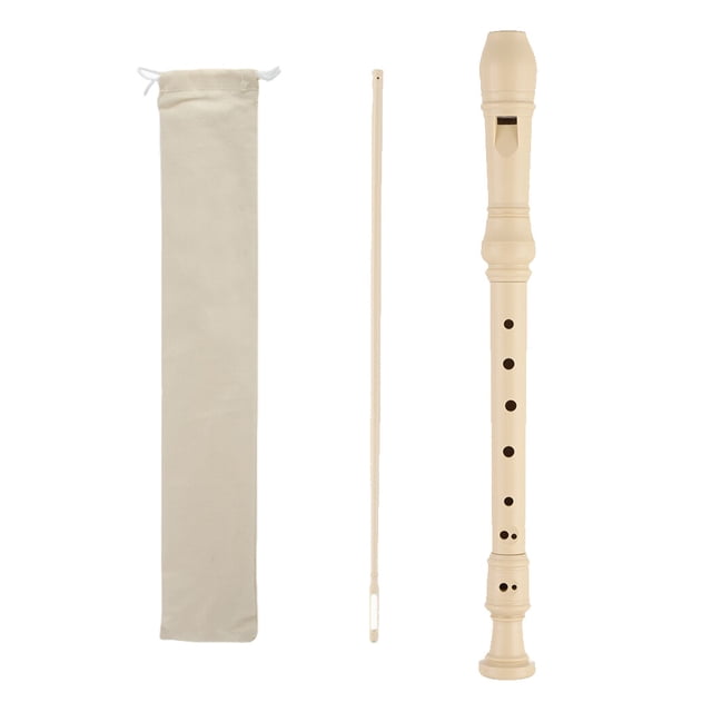 Flûte à Bec Soprano Blockflöte avec Sac de Rangement, Flûte à Bec en Plastique Style Allemand Touche C de Doigt Baroque, Instrument Flûte à Bec pour Adultes Débutants