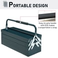 thumbnail image 4 of DURHAND Coffre à Outils en Métal Portable Armoire à Outils en Acier avec Poignée, 4 of 9