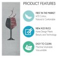 thumbnail image 2 of Wine Bar Decor Floor Rug - Heavy-Duty Ultra-Thin Wine Cellar Runner Rug - Non Skid Washable 70 % Cotton Kitchen Runner Rug and Wine Kitchen Decor - 59 x 20 Inches, 2 of 9