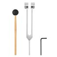 thumbnail image 1 of 128HZ Aluminum Alloy Tuning Fork Silicone Hammer with A Repair Tool Diagnostic Tool for Sound, 1 of 8