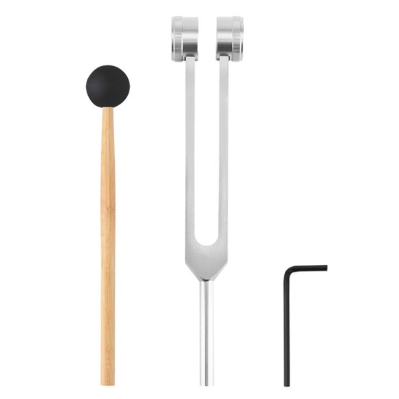 Riwcyla 128HZ Aluminum Alloy Tuning Fork Silicone Hammer with A Tool Diagnostic Tool for Sound Healing Therapy Health Care , perfect for daily use, outdoor activities, travel & casual occasions