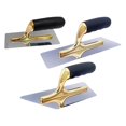 thumbnail image 4 of Plaster Finishing Trowel Stainless Steel Rubber Grip Handle for Stucco Concrete, 4 of 6