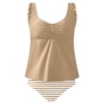 thumbnail image 2 of Maillots de Bain pour Femmes, Tankinis pour Femmes Modestes Deux Pièces, Haut de Tankini à Nœud devant avec Bas, Cadeaux pour la Famille, 2 of 4