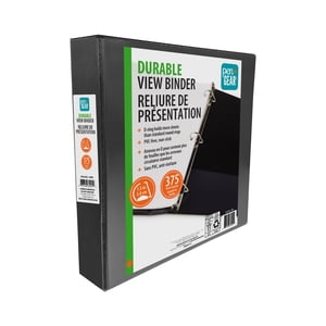 Pen+Gear Vue durable 1.5" Noir Binder