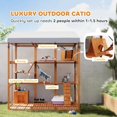 thumbnail image 4 of PawHut 81"H Large Catio with Floor to Prevent Escaping & Easy Cleaning, 4 of 10
