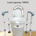 thumbnail image 4 of Elevated Toilet Riser, Height Increase Easy Adjust Elevated Toilet Seat  for Daily Use for Pregnant Woman, 4 of 7