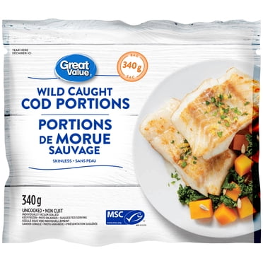 Portions de morue sauvage Great Value 340 g