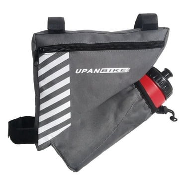 UPANBIKE Sac de Cadre Triangulaire pour Vélo, 1,5 L, Polyester, avec Porte-Bouteille d'Eau (Bouteille d'Eau Non Incluse)